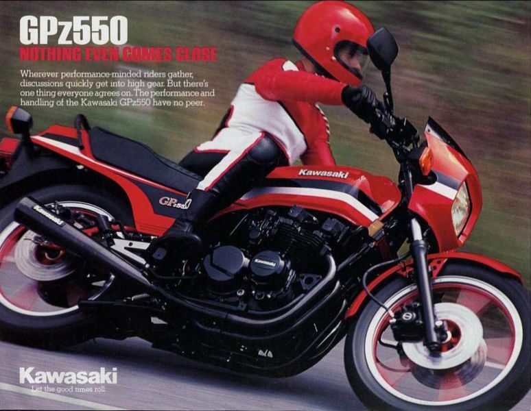 1985 Kawasaki GPZ550 (reduced effect) #10