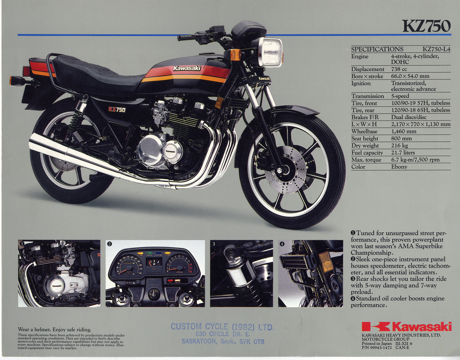 1983 Kawasaki KZ750 L3 #7