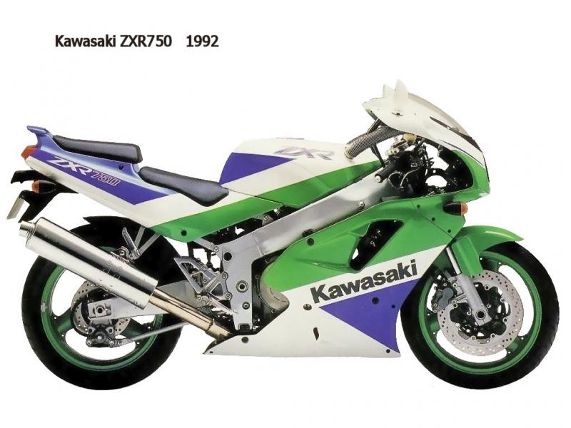 1991 Kawasaki ZXR750R (reduced effect) #7