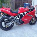 1992 Triumph Daytona 750 (reduced effect)