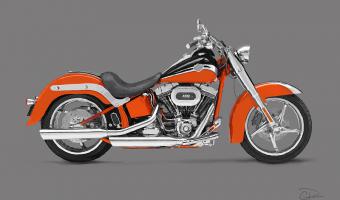 2010 Harley-Davidson FLSTSE CVO Softail Convertible #1