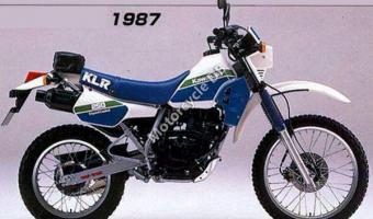 1987 Kawasaki KLR250 (reduced effect)