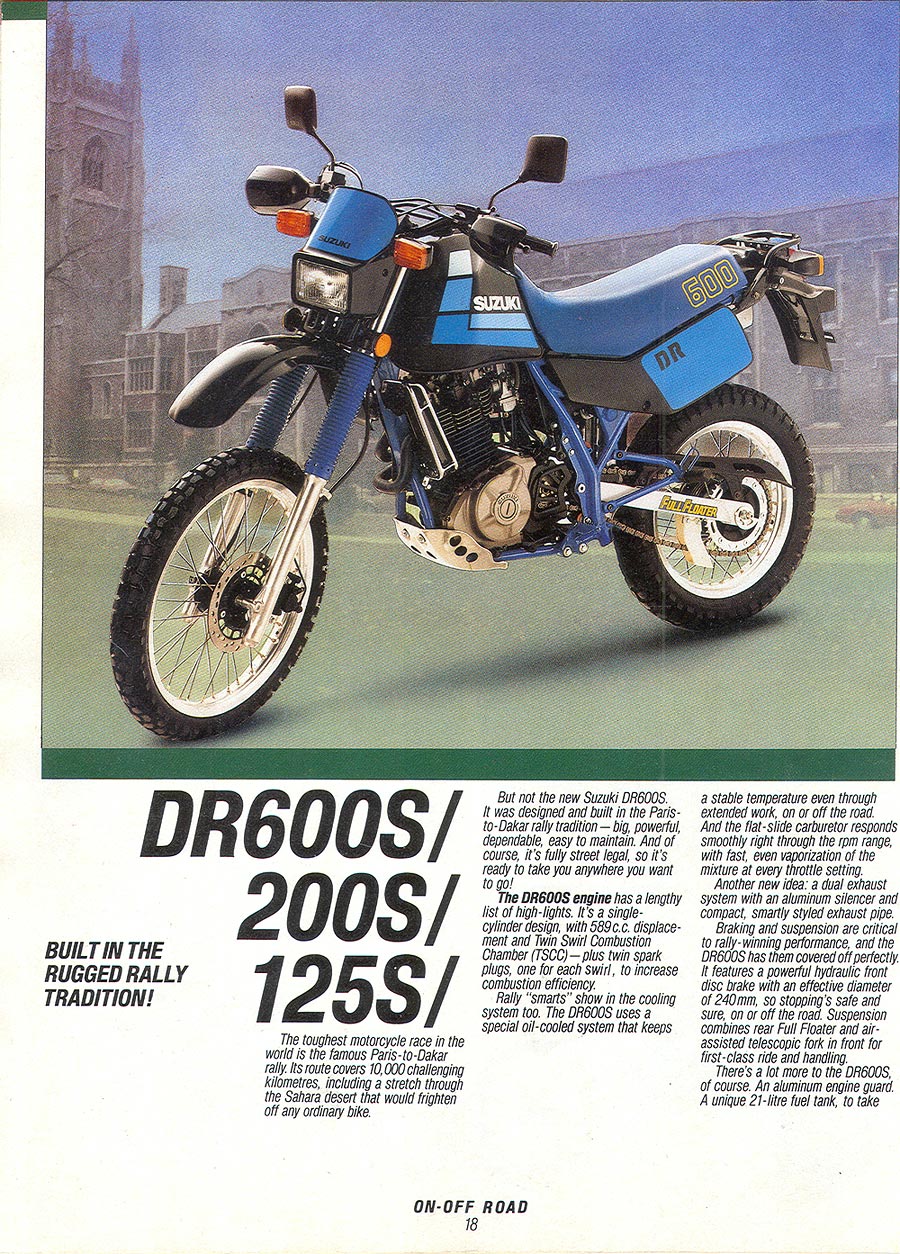 1985 Suzuki DR 200 #8