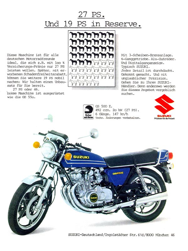 1980 Suzuki GS 500 E #7