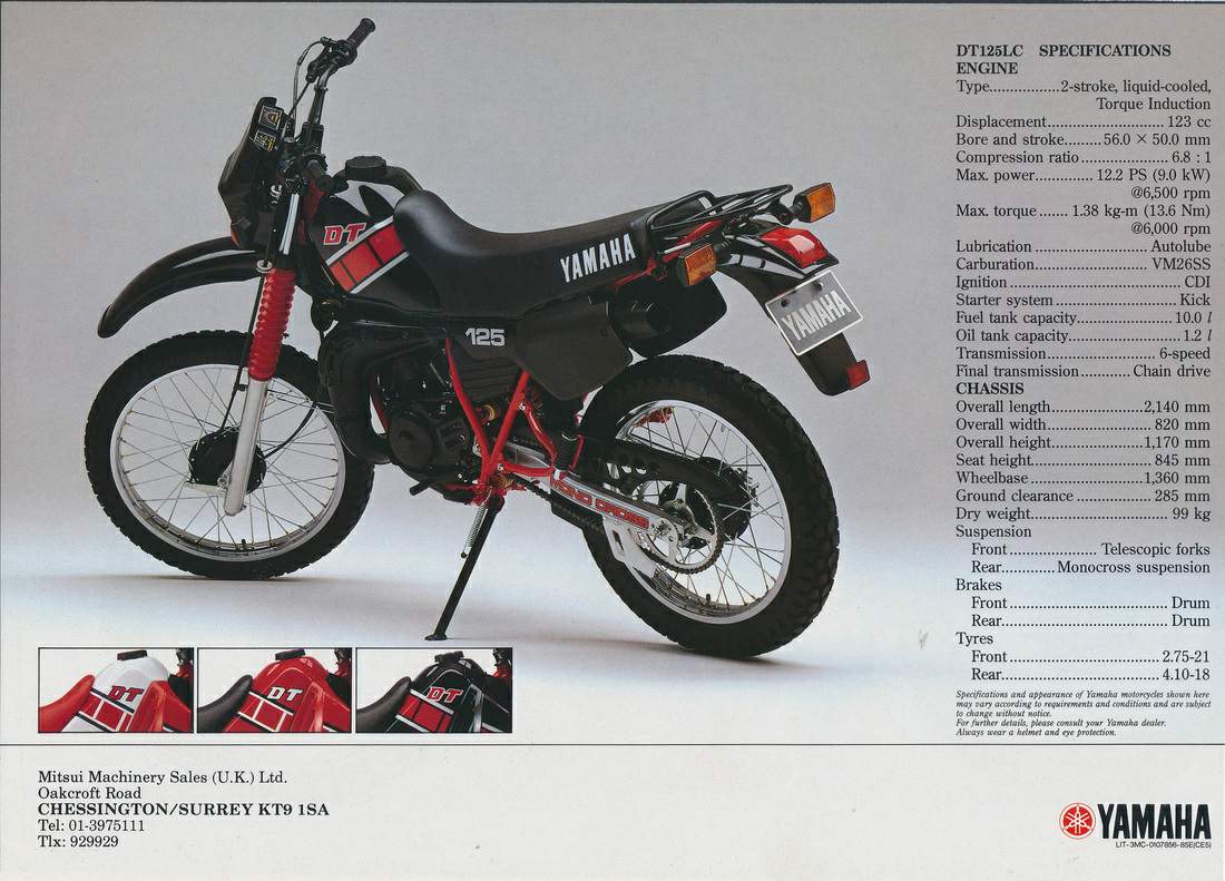 1983 Yamaha DT 125 LC #9