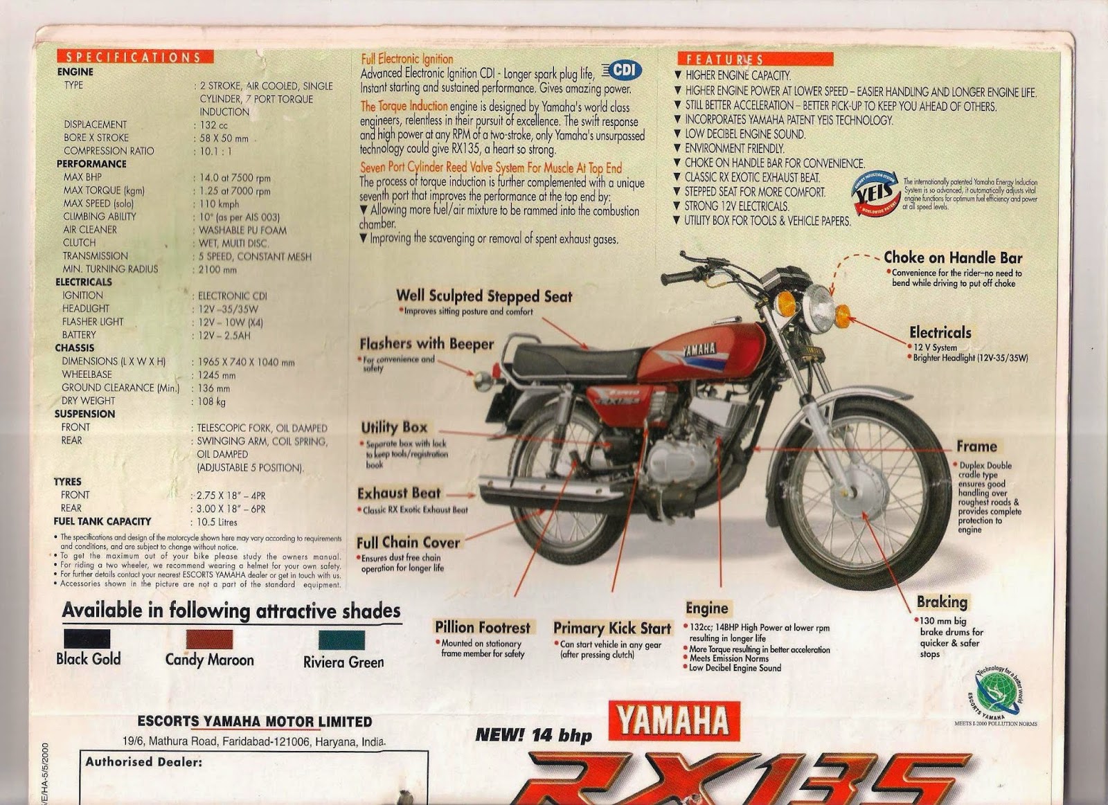 Yamaha RX135 #10