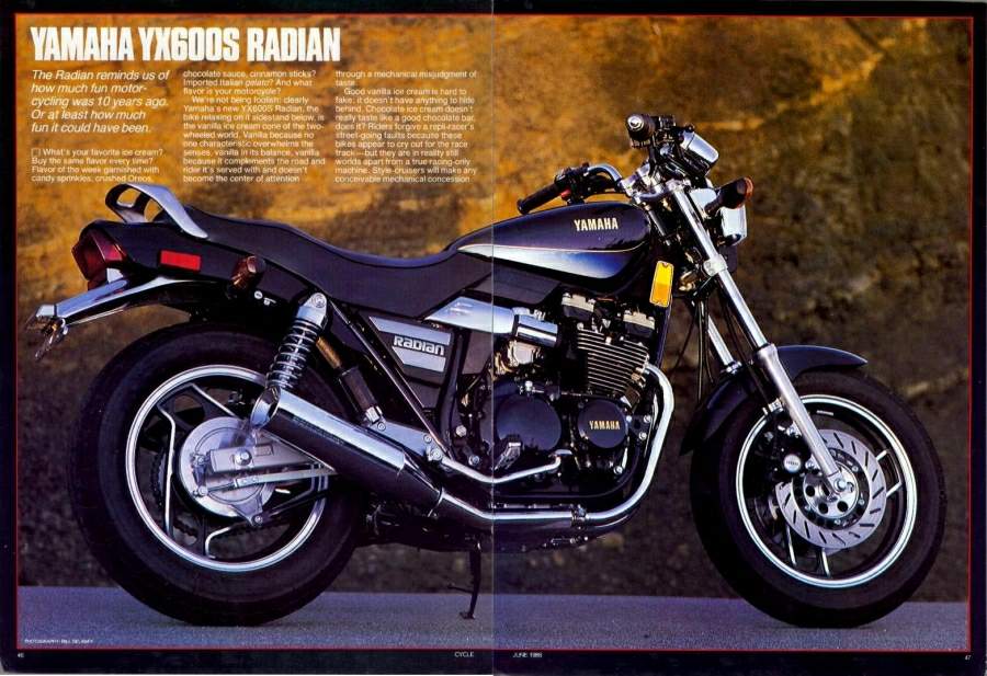 1986 Yamaha YX 600 Radian #8